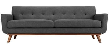 Modway Engage Mid-Century Modern Upholstered Fabric Sofa